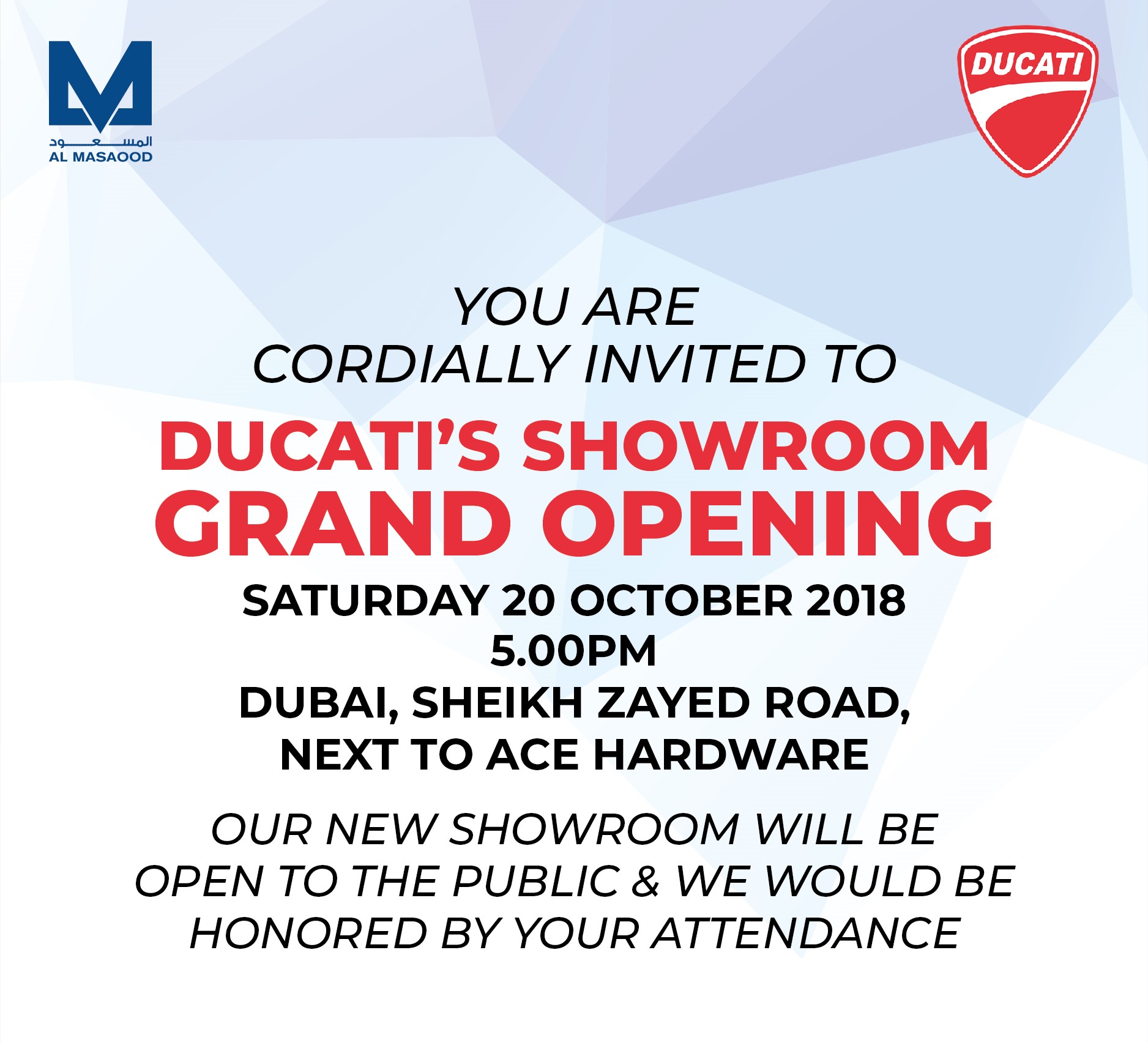 Ducati New Showroom