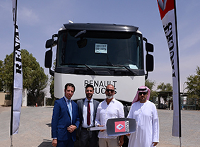 Al Masaood Commercial Vehicles & Equipment upgrades Barari Natural Resources’ fleet with new Renault Trucks vehicles