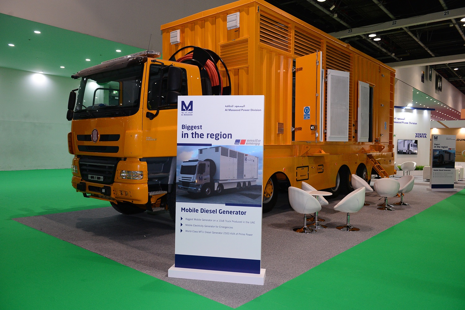 Al Masaood Power unveils first-of-its-kind mobile Electric Power generator with MTU diesel genset during its participation in WETEX 2019