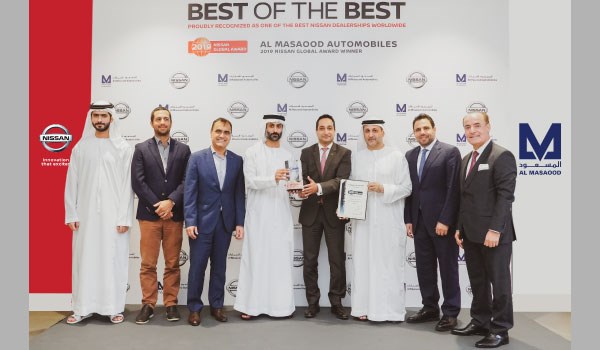 Al Masaood Automobiles’ Nissan Wins Prestigious ‘Nissan Global Award 2019 - NSC’