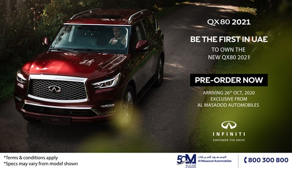 You can be the next owner of INFINITI QX80 2021. Here’s how 