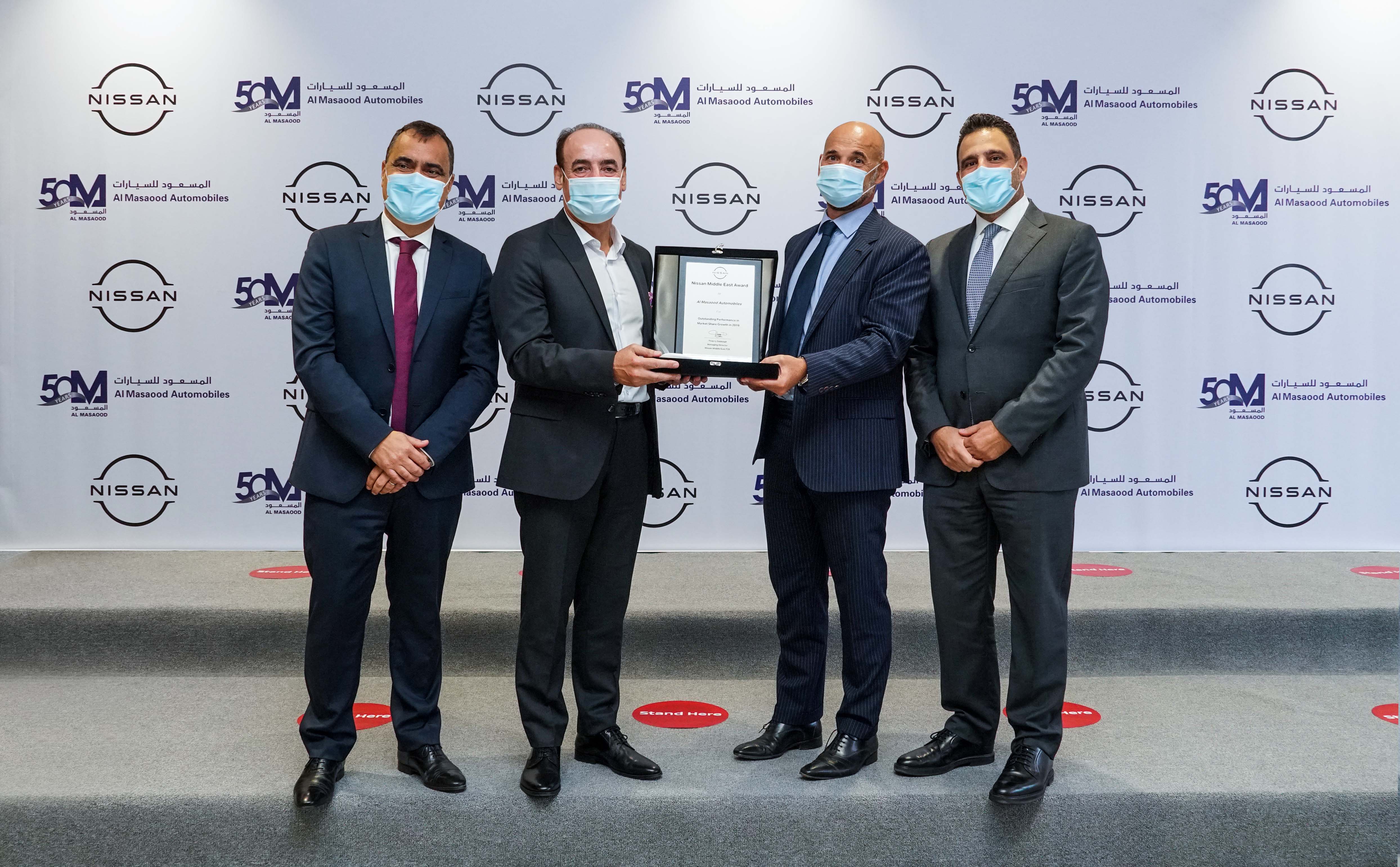 Nissan Middle East Honors Al Masaood Automobiles with “Outstanding Performance Award” in Market Share Growth’ 
