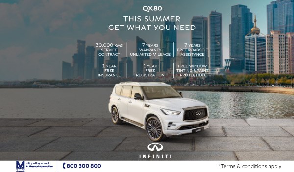 Avail your summer offer now with Infiniti Abu Dhabi 