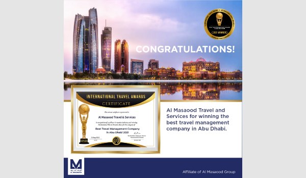Al Masaood Travel and Services wins the best travel management company in Abu Dhabi