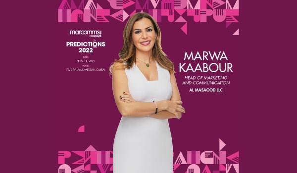 Our Group Head of Marketing and Corporate Communication, Marwa Kaabour, at MARCOMMS360