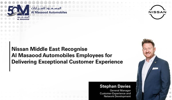 Nissan Middle East Recognises Al Masaood Automobiles Employees for Delivering Exceptional Customer Experience 