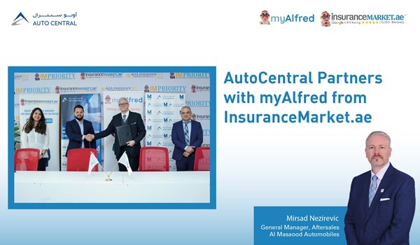 AutoCentral Partners with myAlfred from InsuranceMarket.ae