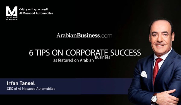 Irfan Tansel, CEO of Al Masaood Automobiles in a recent interview with Arabian Business