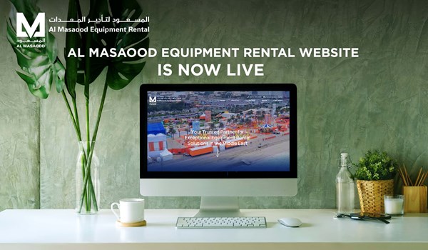 Al Masaood Equipment Rental website is now LIVE!