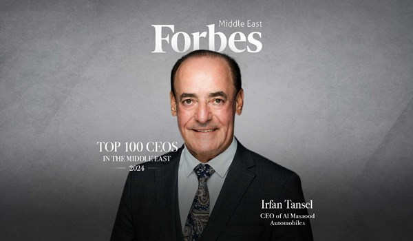 CEO of Al Masaood Automobiles, Irfan Tansel, selected in Forbes Middle East top 100 CEO's of 2023