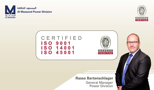 Al Masaood Power Division Successfully Renews ISO Certifications