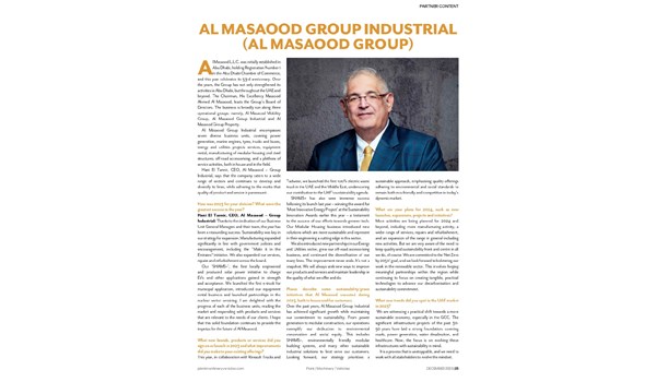 Al Masaood Group Industrial Named the PMV Dealers Power List 2023